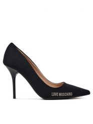 LOVE MOSCHINO Szpilki JA10059G1MIM0000 Czarny. Czarne szpilki damskie Love Moschino, bez wzorów, ze skóry, bez obcasa, na szpilce, bez zapięcia. Za 569.99 zł.