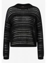 More & More Sweter w kolorze czarnym rozmiar: 36. Czarne swetry klasyczne damskie More & More, z bawełny, bez kołnierzyka. Za 151.95 zł.