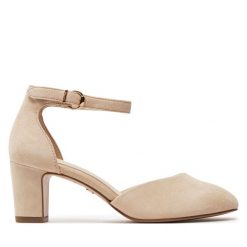 Czółenka Tamaris. Brązowe czółenka damskie Tamaris, bez wzorów, bez obcasa. Za 379.99 zł.