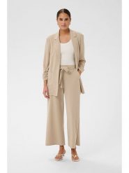 Kaffe Spodnie w kolorze beżowym rozmiar: XL. Brązowe spodnie materiałowe damskie Kaffe, bez wzorów, z materiału. Za 104.99 zł.