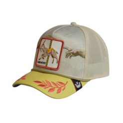 Czapka z daszkiem Goorin Bros. Animal Farm Goat Greatest Trucker 101-0310-STONE. Brązowe czapki z daszkiem damskie Goorin Bros, bez wzorów. Za 349.00 zł.