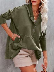 Milan Kiss Bluza w kolorze khaki rozmiar: L. Brązowe bluzy damskie Milan Kiss, l, bez wzorów, z kapturem. Za 158.10 zł.