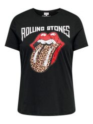 ONLY Carmakoma Koszulka w kolorze czarnym rozmiar: 46/48. Czarne koszulki damskie Only Carmakoma, bez wzorów, z bawełny, bez kołnierzyka, bez ramiączek. Za 69.91 zł.