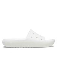 Crocs Klapki "Classic" w kolorze białym rozmiar: 41/42. Białe klapki damskie Crocs, bez wzorów, z otwartym noskiem, bez obcasa, bez zapięcia. Za 109.95 zł.