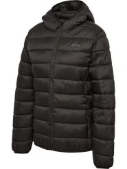 Damska kurtka puchowa Hummel Lightweight. Czarne kurtki damskie Hummel, s, bez wzorów, z materiału, z kapturem. Za 285.36 zł.