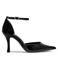 Szpilki Lasocki. Czarne szpilki damskie Lasocki, bez wzorów, bez obcasa, na szpilce, bez zapięcia. Za 229.99 zł.