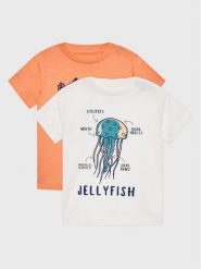Zippy Komplet 2 t-shirtów ZBBAP0303 23016 Kolorowy Regular Fit. T-shirty i koszulki chłopięce zippy, bez wzorów, z bawełny, bez kołnierzyka, bez ramiączek. Za 59.99 zł.