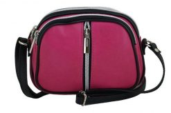 Listonoszka fuksja BARBERINI'S skórzana 03-14. Czerwone shopper bag Barberinis, bez wzorów, ze skóry, na ramię, bez dodatków. Za 169.99 zł.