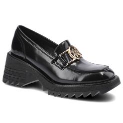 Czarne Półbuty Karino Damskie Eleganckie Obuwie. Czarne półbuty damskie Karino, bez wzorów, z lakierowanej skóry, bez obcasa, bez zapięcia. Za 269.00 zł.