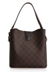 Lucky Bees Torebka w kolorze ciemnobrązowym - 25 x 20 x 13 cm rozmiar: onesize. Brązowe torebki klasyczne damskie Lucky Bees, z materiału, przez ramię, bez dodatków. Za 56.99 zł.