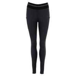 Damskie silikonowe legginsy jeździeckie z pełną przyczepnością ANKY Tournament. Brązowe legginsy damskie ANKY, s, bez wzorów, z elastanu. Za 552.75 zł.
