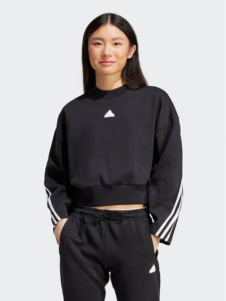 Adidas Bluza Future Icons 3-Stripes IP1549 Czarny Loose Fit. Czarne bluzy damskie Adidas, xl, bez wzorów, z bawełny, bez kaptura. Za 209.99 zł.