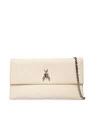 Patrizia Pepe Torebka CB5460/L011 Écru. Torebki wieczorowe damskie Patrizia Pepe, bez wzorów, ze skóry, bez dodatków. Za 869.99 zł.
