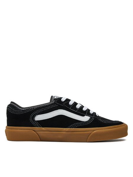 Vans Tenisówki Rowley Classic VN0A4BTT9X11 Czarny. Czarne obuwie sportowe damskie Vans, bez wzorów, ze skóry, bez zapięcia. Za 219.99 zł.