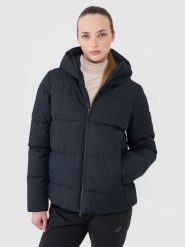 4F Kurtka narciarska membrana NeoDry 5000 damska - czarna XL. Czarne kurtki damskie 4F, na zimę, m, bez wzorów, z dzianiny, z kapturem. W wyprzedaży za 349.99 zł.