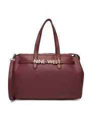 Nine West Torebka EO-Manhattan-Muse-I-LX10192 Bordowy. Czerwone torebki klasyczne damskie Nine West, z materiału, bez dodatków. Za 239.99 zł.