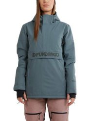 Kurtka Logo Fundango Birch dla kobiet. Zielone kurtki damskie FUNDANGO, na zimę, m, bez wzorów, z materiału, bez kaptura. Za 499.00 zł.