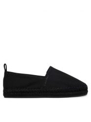 Calvin Klein Espadryle Oblique Espadrille Canvas HW0HW02931 Czarny. Czarne espadryle damskie Calvin Klein, bez wzorów, z materiału, bez obcasa. Za 329.99 zł.