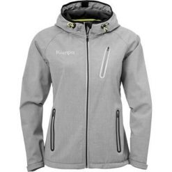 Kurtka damska Kempa Core 2.0 Softshell Caution. Szare kurtki damskie Kempa, l, bez wzorów, z materiału, z kapturem. Za 207.05 zł.