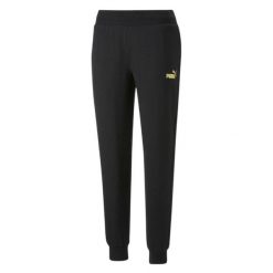 Spodnie Do Biegania Damskie Essentials+ Metaliczne. Czarne obuwie sportowe damskie Puma, bez zapięcia, do biegania. Za 306.99 zł.