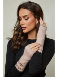 Soft Cashmere Rękawiczki w kolorze jasnoróżowym rozmiar: onesize. Różowe rękawiczki damskie Soft Cashmere, bez wzorów, prążkowane. Za 86.99 zł.