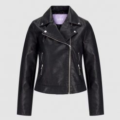 Kurtka JJXX Gail Biker Jkt Czarna. Czarne kurtki damskie JJXX, s, bez wzorów, z denimu, bez kaptura. Za 211.46 zł.