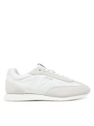 Calvin Klein Sneakersy Runner Lace Up - Nylon Mix HW0HW02395 Biały. Białe obuwie sportowe damskie Calvin Klein, z nylonu, bez zapięcia. Za 259.99 zł.