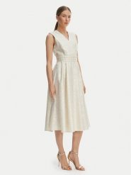 Rinascimento Sukienka koktajlowa CFC0127709003 Écru Regular Fit. Sukienki damskie Rinascimento, bez wzorów, z syntetyku, wizytowe, bez ramiączek. Za 949.99 zł.