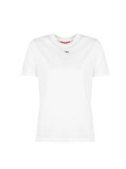 Diesel T-shirt "T-Reg" | A07239-0AJAX | Kobieta | Biały. Białe t-shirty damskie Diesel, uniwersalny, bez wzorów, z bawełny, bez kołnierzyka. W wyprzedaży za 149.00 zł.