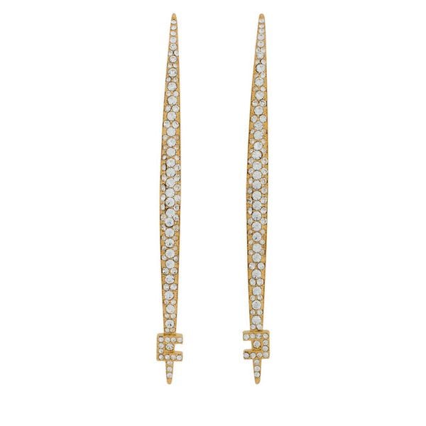 Kolczyki Elisabetta Franchi. Żółte kolczyki damskie Elisabetta Franchi, złote. Za 1,299.00 zł.