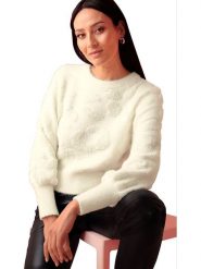 Heine Sweter w kolorze kremowym rozmiar: 50. Brązowe swetry klasyczne damskie Heine, bez kołnierzyka. Za 60.99 zł.