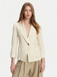 Marella Marynarka Biella 2513041062 Écru Regular Fit. Marynarki i żakiety damskie Marella, bez wzorów, ze lnu. Za 799.99 zł.