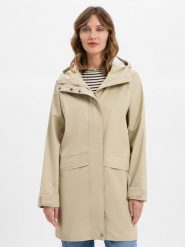Didriksons Damska kurtka przeciwdeszczowa - Elly Kobiety beżowy jednolity, 42. Brązowe kurtki damskie Didriksons, bez wzorów, bez kaptura. Za 499.95 zł.