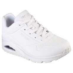 Damskie UNO STAND ON AIR Sneakersy Biały. Białe obuwie sportowe damskie Skechers, z gumy, bez zapięcia, trekkingowe. Za 349.99 zł.