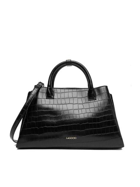 Lasocki Torebka C-LSK-M-008-08 Czarny. Czarne torebki klasyczne damskie Lasocki, z materiału, bez dodatków. Za 199.99 zł.