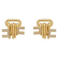 Kolczyki Elisabetta Franchi. Żółte kolczyki damskie Elisabetta Franchi, złote. Za 1,489.00 zł.