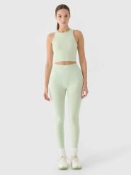 4F Legginsy trekkingowe w kolorze zielonym rozmiar: M/L. Zielone legginsy damskie 4F, l, bez wzorów, z materiału. Za 87.19 zł.