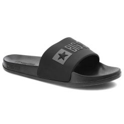 Czarne Klapki Big Star Damskie Buty Profilowane. Czarne klapki damskie Big Star, bez wzorów, bez obcasa, bez zapięcia. Za 69.99 zł.