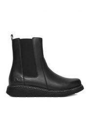 Remonte Botki CEO-D3970-01 Czarny. Czarne botki damskie Remonte, ze skóry, bez obcasa, na płaskiej podeszwie, bez zapięcia. Za 419.99 zł.