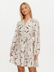 Vero Moda Sukienka codzienna Jessi 10317440 Beżowy Regular Fit. Brązowe sukienki damskie Vero Moda, bez wzorów, z wiskozy, bez ramiączek. Za 109.99 zł.