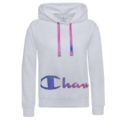 Bluza trekking damska Hoodie. Białe bluzy damskie Champion, xs, bez wzorów, z bawełny, z kapturem. Za 208.00 zł.