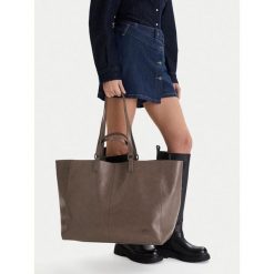 Torebka G-Star Raw. Brązowe shopper bag G-Star Raw, bez wzorów, bez dodatków. Za 299.99 zł.