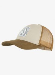 Czapka z daszkiem Rab Dihedral Badge Cap - pebble/oak. Brązowe czapki z daszkiem damskie RAB, bez wzorów, z bawełny. Za 159.99 zł.