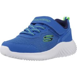 Buty SKECHERS BOUNDER TECHROX Niebieski. Niebieskie obuwie trekkingowe damskie Skechers, z syntetyku, bez zapięcia. Za 153.99 zł.
