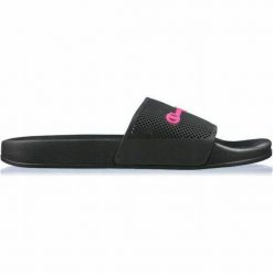 Klapki damskie Champion Slide Daytona. Czarne klapki damskie Champion, bez wzorów, bez obcasa, bez zapięcia. Za 109.00 zł.