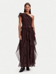 Vero Moda Sukienka koktajlowa Sabrina 10343819 Brązowy Regular Fit. Brązowe sukienki damskie Vero Moda, bez wzorów, z syntetyku, wizytowe, bez ramiączek. Za 449.99 zł.