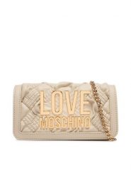 LOVE MOSCHINO Torebka JC5603PP1PL1011A Kremowy. Białe torebki wieczorowe damskie Love Moschino, bez wzorów, ze skóry, bez dodatków. Za 669.99 zł.