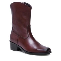 Botki Lasocki. Brązowe botki damskie Lasocki, bez obcasa, na słupku, bez zapięcia. Za 279.99 zł.