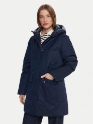 Tommy Hilfiger Parka WW0WW46533 Granatowy Relaxed Fit. Niebieskie parki damskie Tommy Hilfiger, l, z bawełny, bez kaptura. Za 1,049.00 zł.