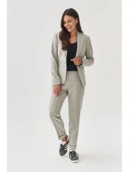 TATUUM Spodnie w kolorze jasnoszarym rozmiar: 36. Szare spodnie materiałowe damskie TATUUM, bez wzorów, z materiału. Za 187.96 zł.